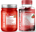 Strawberry Flavor Sea Moss Gel Magnesium Glycinate Gummies 1000mg J68056