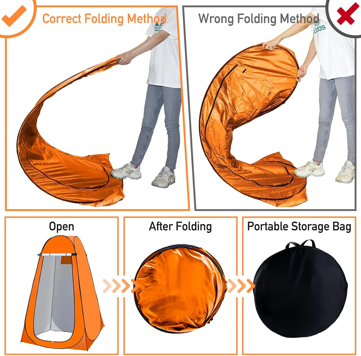 Pink Pop up Privacy Shelter Tent with Carrying Bag A672