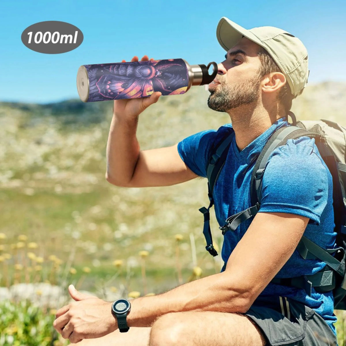 Insulated Stainless Steel Water Bottle with Straw Lid, 20 oz W1366