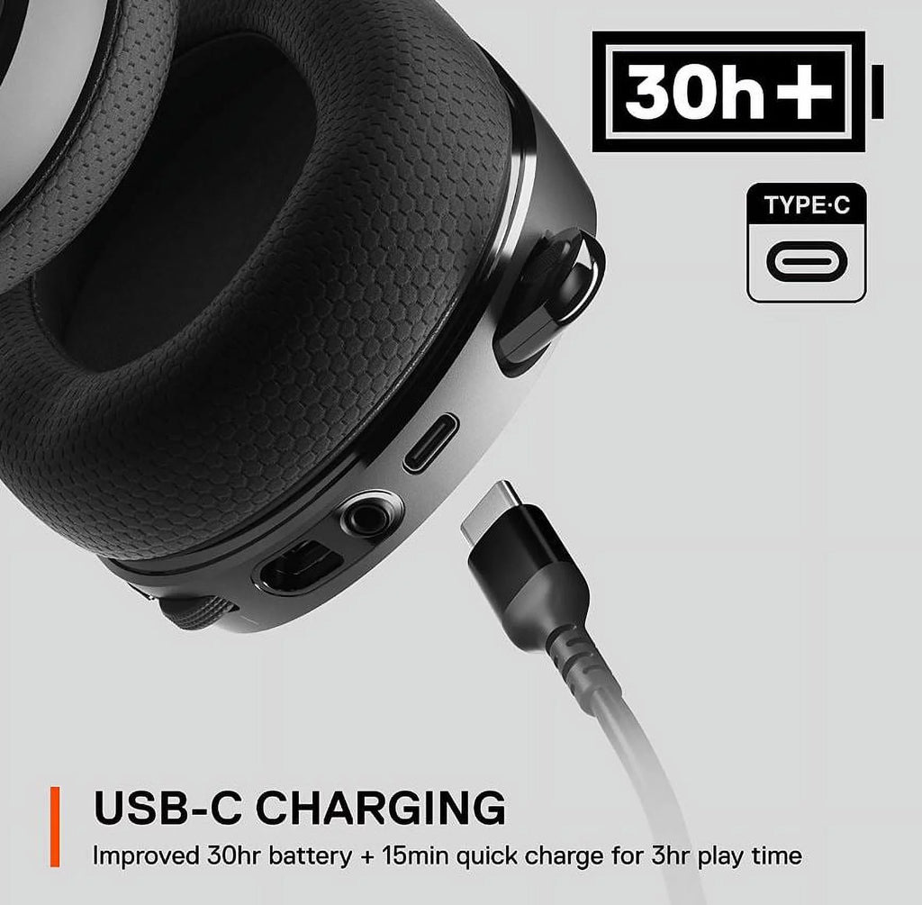 Black 2.4 GHz Wireless USB-C Headset H71079