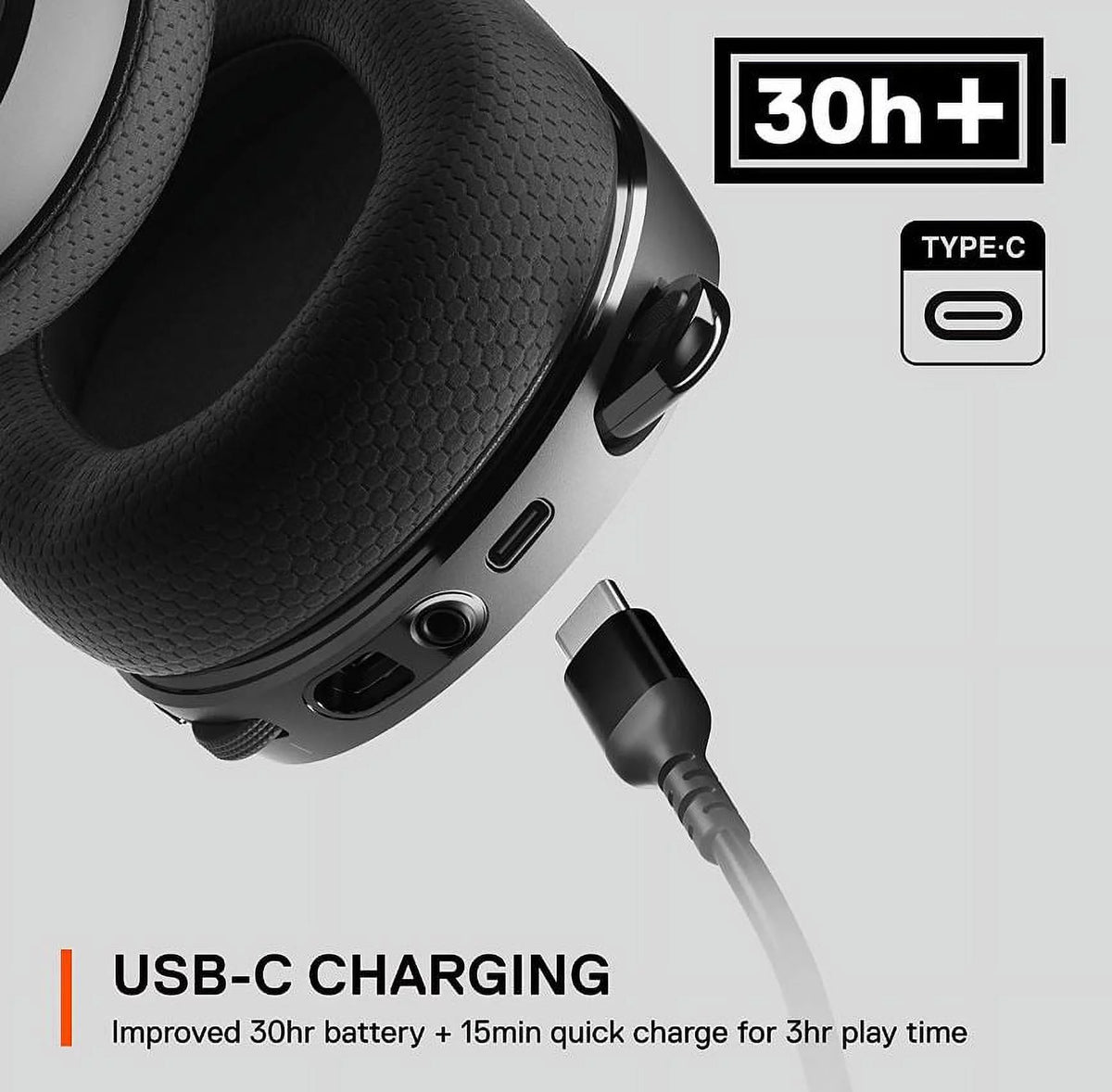 Black 2.4 GHz Wireless USB-C Headset H71079